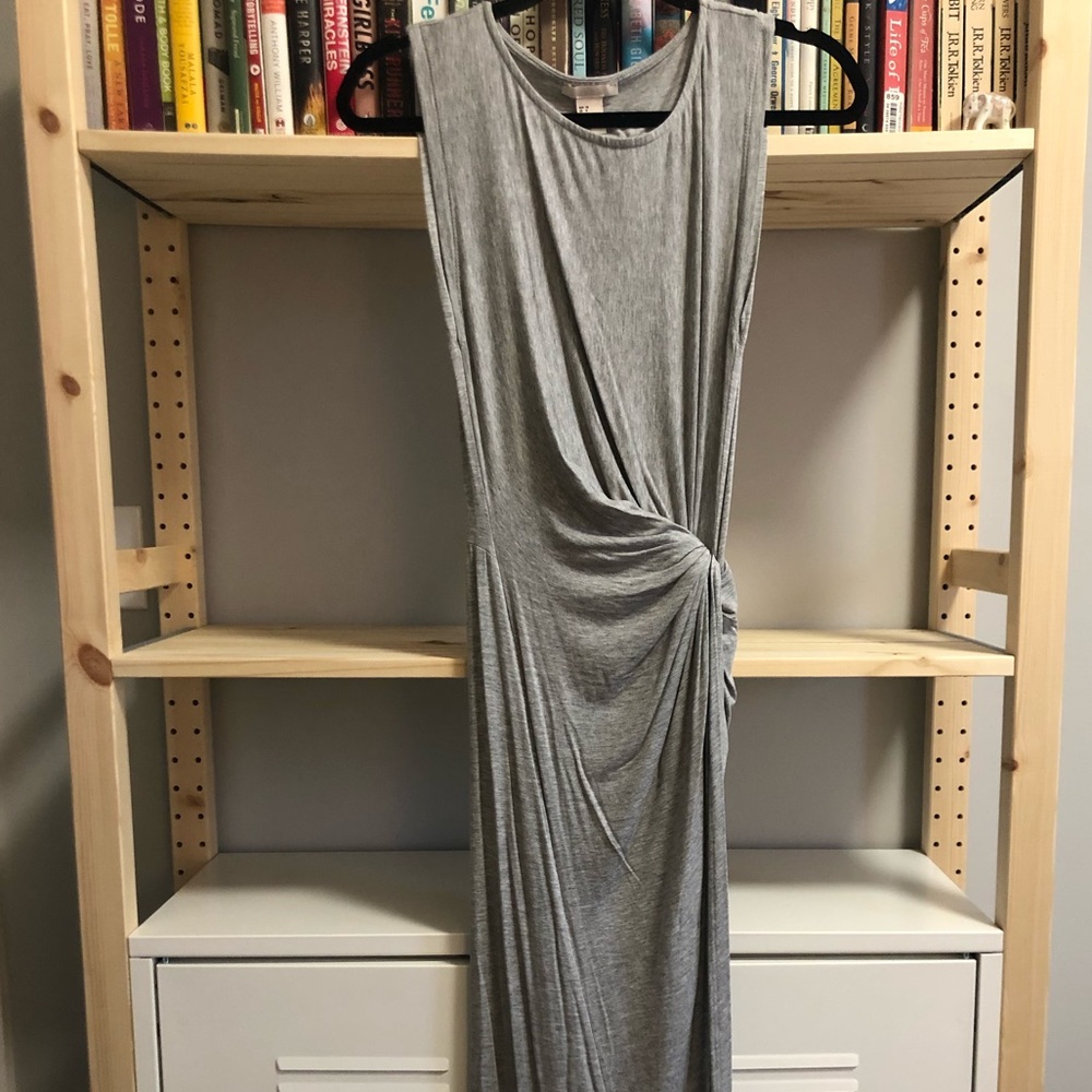 H&M Asymmetrical Twist Front Long Dress